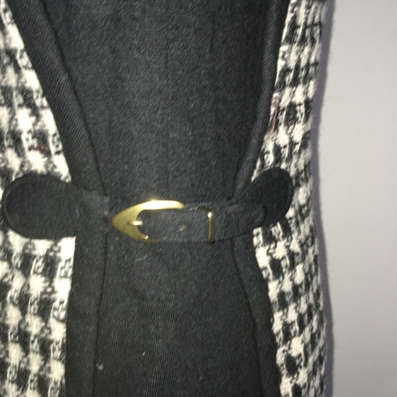 Vintage Black & White Hounds-tooth Tunic & Dress - Picture 4 of 8